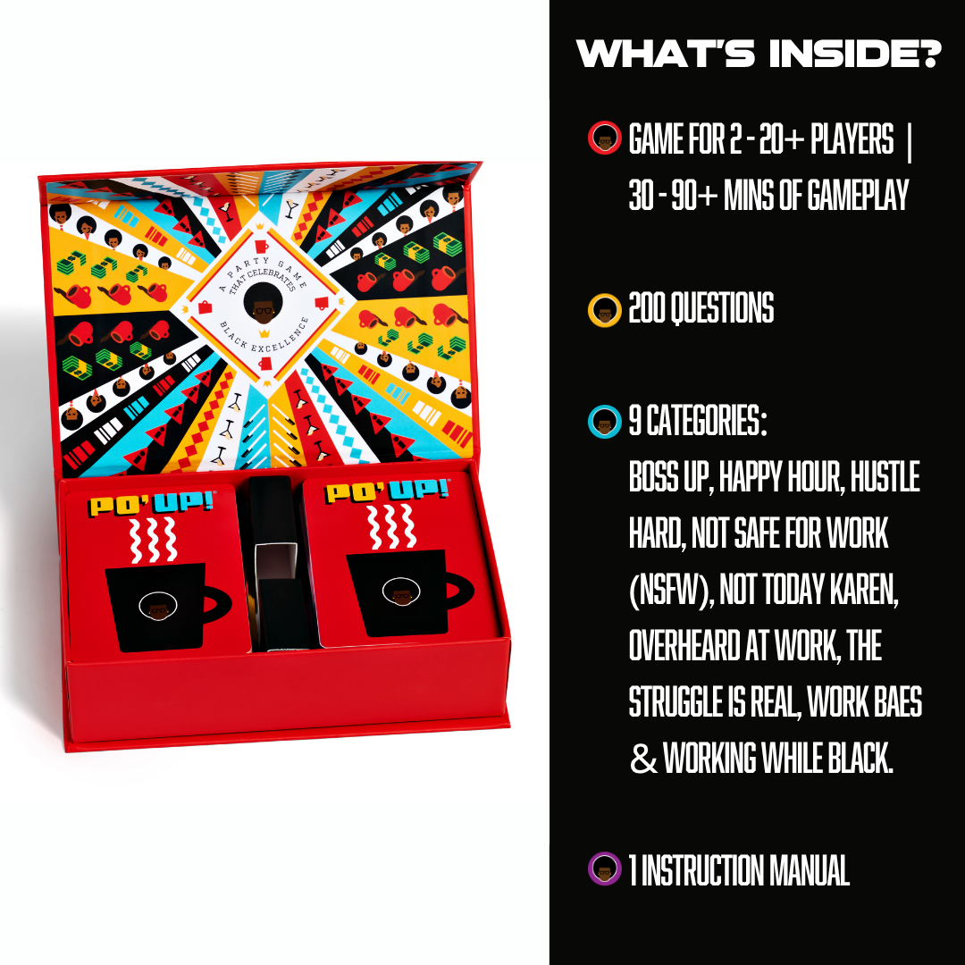 PO' UP! Card Game: Black in the Workplace Edition