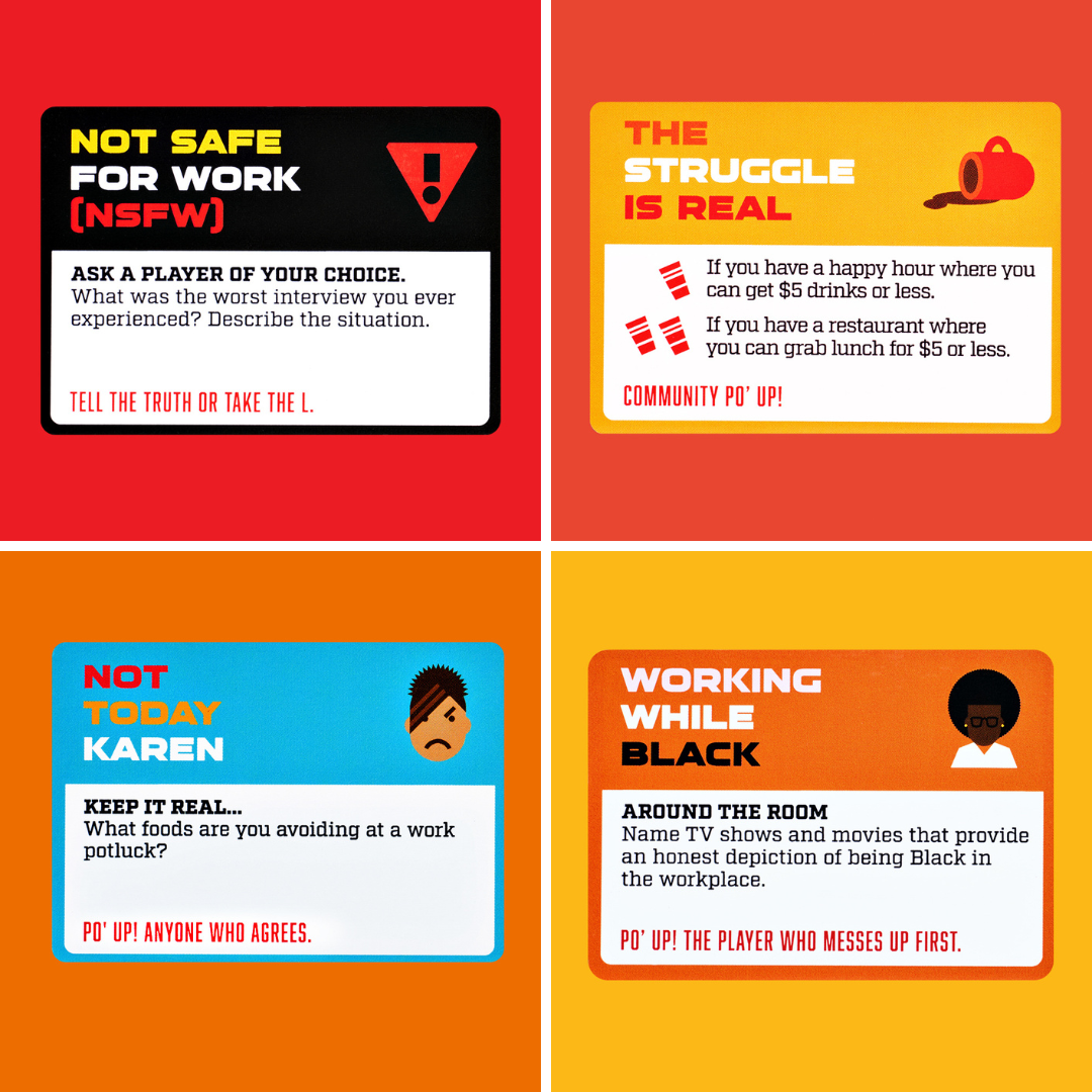 PO' UP! Card Game: Black in the Workplace Edition