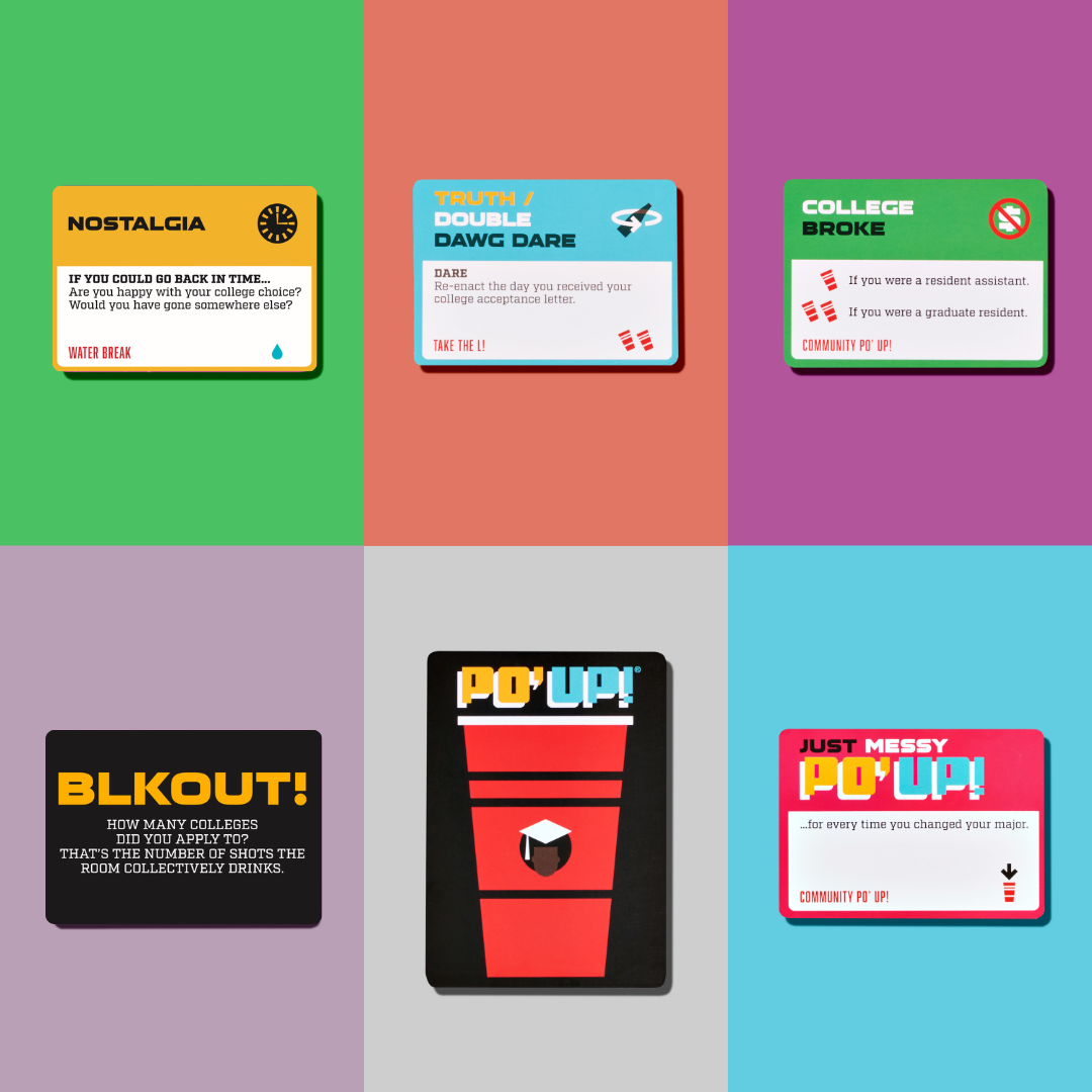 PO' UP! Card Game: College Edition