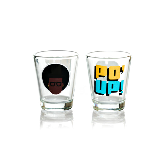PO' UP! Card Game Shot Glass Set of Two